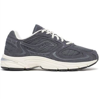 Saucony Mens Grid Jazz 9 Suede Sneakers In Graphite / Cream