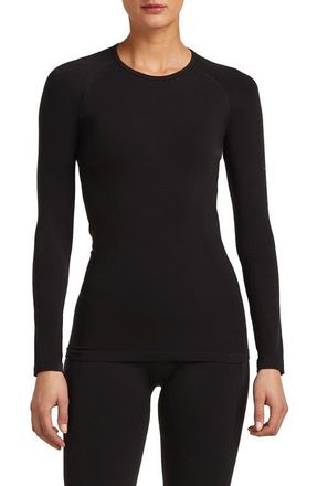 Icebreaker 260 ZoneKnit Seamless Merino Wool Shirt in Black at Nordstrom, Size X-Large