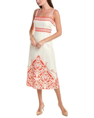 Ted Baker Gilded Garden Noemi Linen Maxi Dress