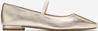 Cole Haan Womens Bridget Mary Jane Ballet Flats - Gold Size 10.5