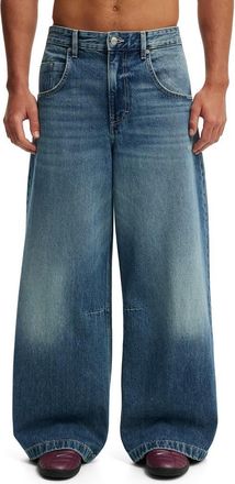Cotton On Mens Y2k Super Baggy Jean in Radio Blue at Nordstrom, Size 28 32