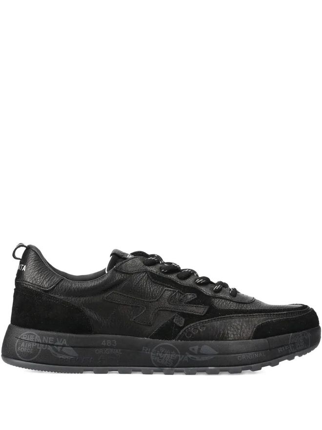 Premiata Nous 7732 lace-up suede-detail sneakers - men  display picture 3