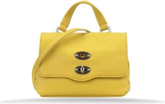 Zanellato Tassen, Dames, Geel, ONE Size, Leer, Leren Schoudertas Girello