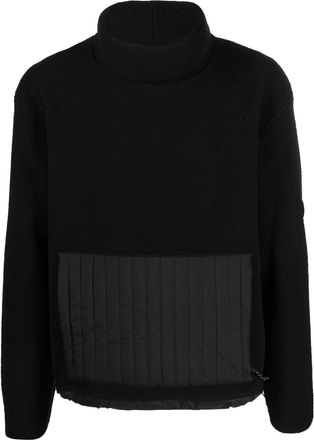 Rains high-neck fleece jumper - unisex - Polyester - M - Black