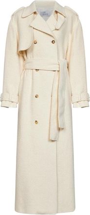 Giuseppe Di Morabito Trenchcoat - Dames - Trenchcoats - Wit - 2XS - Polyester - Jassen