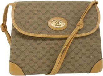 Gucci Pre-owned Plastic Cross Body Bag - Dames - Vintage Schoudertas - Beige - ONE Size - Vintage