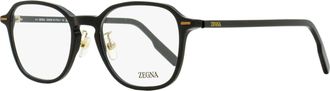 Ermenegildo Zegna Mens Modern Square Eyeglasses EZ5255-H 001 Black 52mm