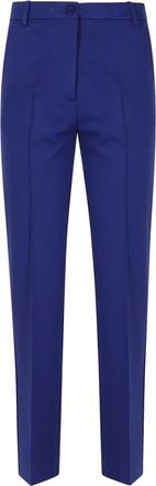 Semicouture Pantalones Rectos - Trousers - Mujer - Azul - XS