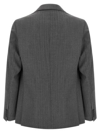 Pal Zileri Wool Herringbone Pant Suit - Gray