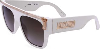 Moschino Unisex 56mm White Sunglasses MOS165-S-SZJ-56