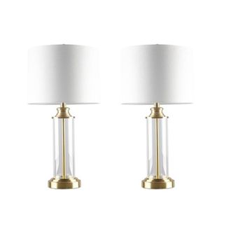 Home Outfitters Gold Table Lamp - Set of 2, Great for Bedroom, Living Room, Transitional