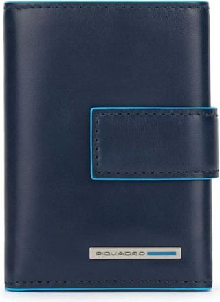 Piquadro Accessoires, Heren, Blauw, ONE Size, Pocket trifold mens wallet with money pocket