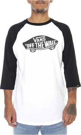 Vans Maglietta Girocollo - Heren - Longsleeves - Wit - S - Katoen - Tops