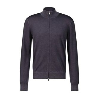 Gran Sasso C&aacute;rdigan de Lana Corte Recto Tejido Suave - Knitwear - Hombre - Gris - 2XL