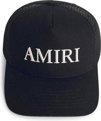 Amiri Black Cotton Cap