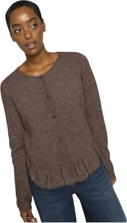 Mos Mosh Gebreid vest - Dames - Vesten - Bruin - M - Truien & Vesten