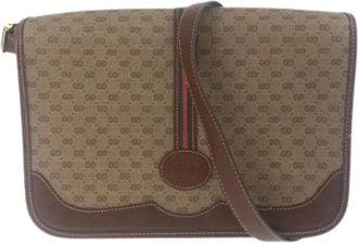 Gucci Pre-owned Cross Body Bags, female, Brown, Size: ONE SIZE Pre-owned Leather Shoulder Bag Brown