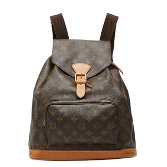 Louis Vuitton Brown Monogram Monogram Pvc Leather Backpack (Pre-Owned)
