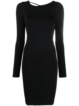 Helmut Lang Abito con scollo a V sul r&eacute;tro - Nero
