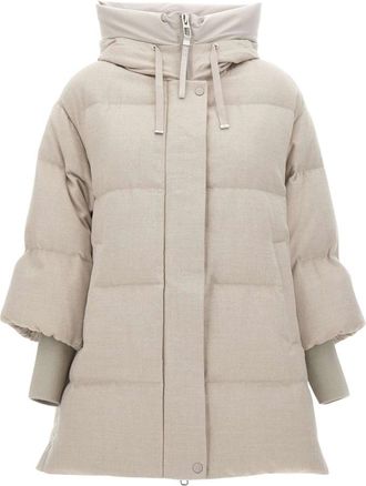 Duno Jassen, Dames, Beige, XS, Wol, Yume Down Coat