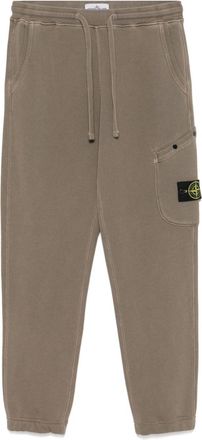 Stone Island Pantaloni sportivi in jersey di cotone - Marrone
