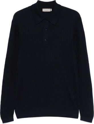 Canali Polo in maglia - Blu