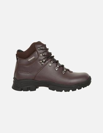 Mountain Warehouse Womens Mountain Warehouse Womens/Ladies Latitude II Extreme Leather Waterproof Walking Boots - Brown - Size: 6.5