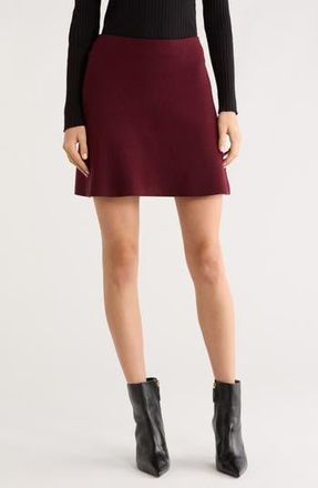 ASTR the Label Eryn Sweater Skirt in Wine at Nordstrom Rack, Size X-Small
