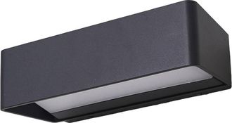 Lucande Lucande - L&aacute;mpara De Pared Led Exterior midvig En Negro Aluminio