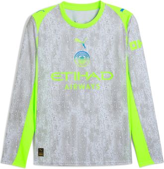 Puma Manchester City Third Shirt Long Sleeve 2025/26 Season - Replica - Men - Pro Green - Size: L