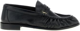 Saint Laurent Black Leather Loafers