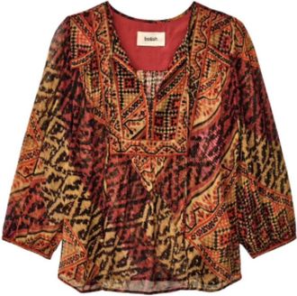 BA&SH Shirts - Dames - Blouses - Rood - L - Overhemden