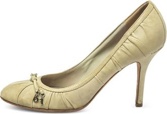 Dior Pumps in pelle con ruches 90mm - Toni neutri