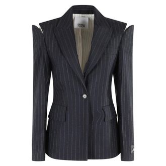 Erika Cavallini Semi Couture Mujer, Chaquetas, Azul, Talla: L