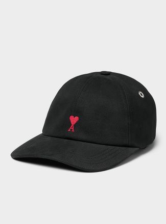 Ami Mens Ami de Coeur embroidered cap