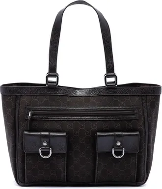 Gucci Pre-owned Gucci GG Denim Abbey D Ring Pocket Tote Ladies SO0U12YK03YZFWJX