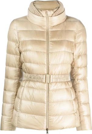 Herno Geweven jas - Dames - Winterjassen - Beige - S - Nylon - Jassen