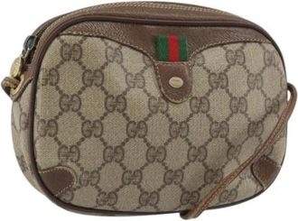Gucci Pre-owned Cross Body Bags, female, Beige, Size: ONE SIZE Pre-owned Plastic Cross Body Bag