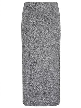 Circus Hotel Viscose Midi Midi Skirt - Grey