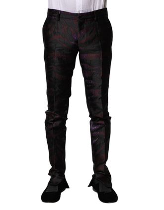 Dolce & Gabbana Mens Multicolor Polyester Patterned Pants