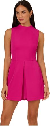 Adrianna Papell Womens Peplum Romper - Pink - Size 12 UK