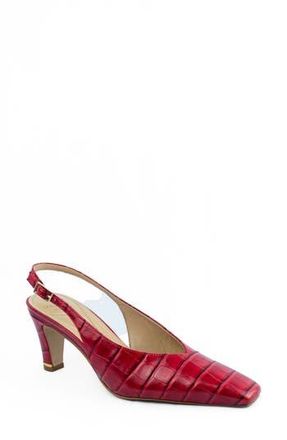 Kenneth Cole Meilani Slingback Pump in Cherry Croco at Nordstrom Rack, Size 9.5