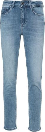 Liu Jo high-waist cropped skinny jeans - women - Spandex/Elastane/Cotton/Polyester/Polyester/Cotton - 30 - Blue