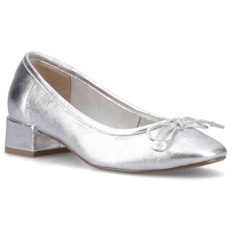 Hush Puppies Silvia Lage Hakken Sandalen Leer Dames Zilveren Sandalen