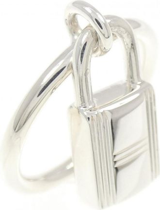 Herm&egrave;s Silver Silver 925 Band Ring (Pre-Owned)