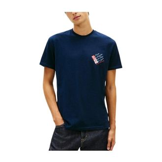 Tommy Hilfiger T-Shirts, male, Blue, Size: XL T-Shirts