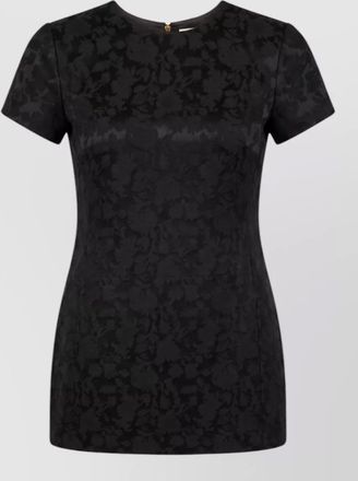 Saint Laurent silk floral-jacquard mini dress