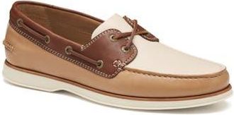 Johnston & Murphy Monaco Boat Shoe in Tan Multi Sheepskin at Nordstrom Rack, Size 10.5
