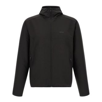 HUGO BOSS Litewear Hooded Jacket - Heren - Zomerjassen - Zwart - L - Polyester - Jassen
