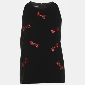 Moschino Boutique Moschino Black Crepe Top